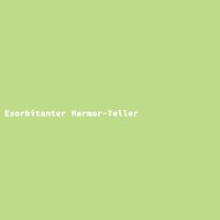 Exorbitanter Marmor-Teller