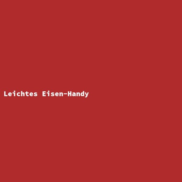 Leichtes Eisen-Handy