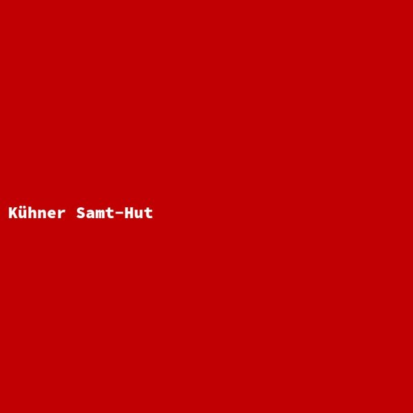 K&uuml;hner Samt-Hut