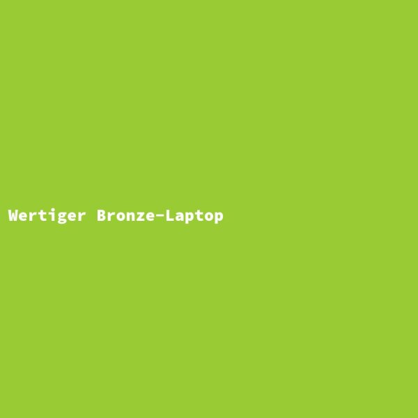 Wertiger Bronze-Laptop